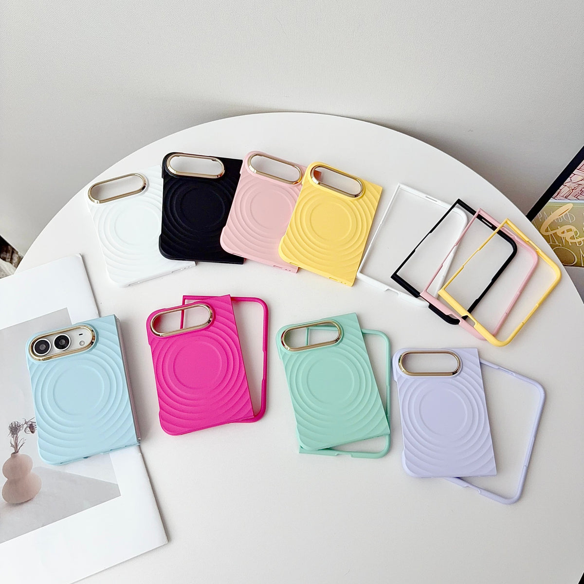 caseease ripple soft-touch iPhone Duo case with frame, product photo