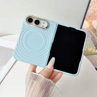 caseease ripple soft-touch iPhone Duo case with frame - Blue, product photo