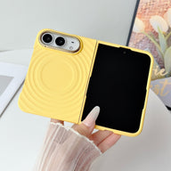 caseease ripple soft-touch iPhone Duo case with frame - Yellow, product photo