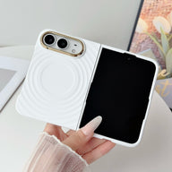 caseease ripple soft-touch iPhone Duo case with frame - White, product photo