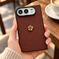 Camellia Textured iPhone Duo Case, styled product photo