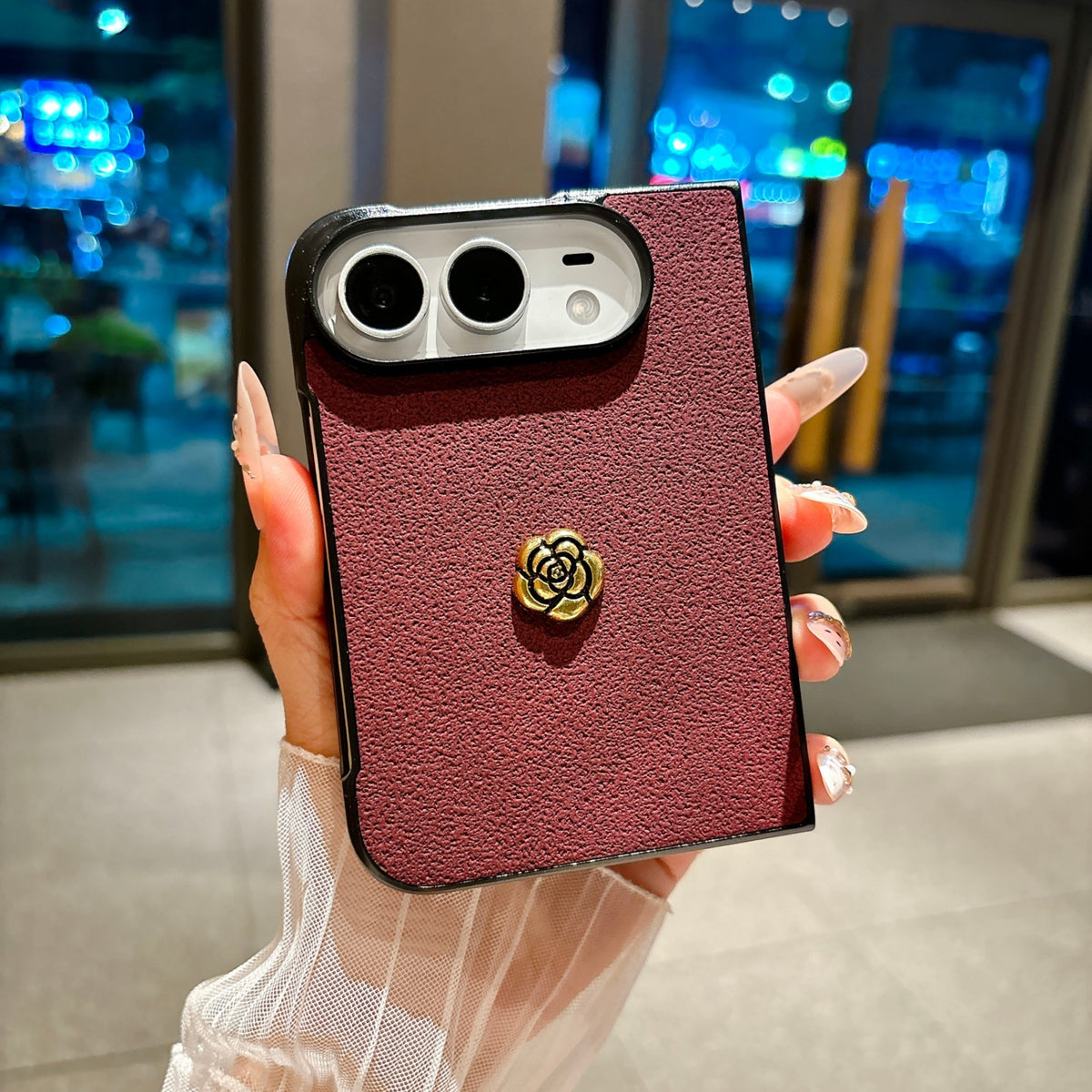 Camellia Textured iPhone Duo Case - Original product photo 5