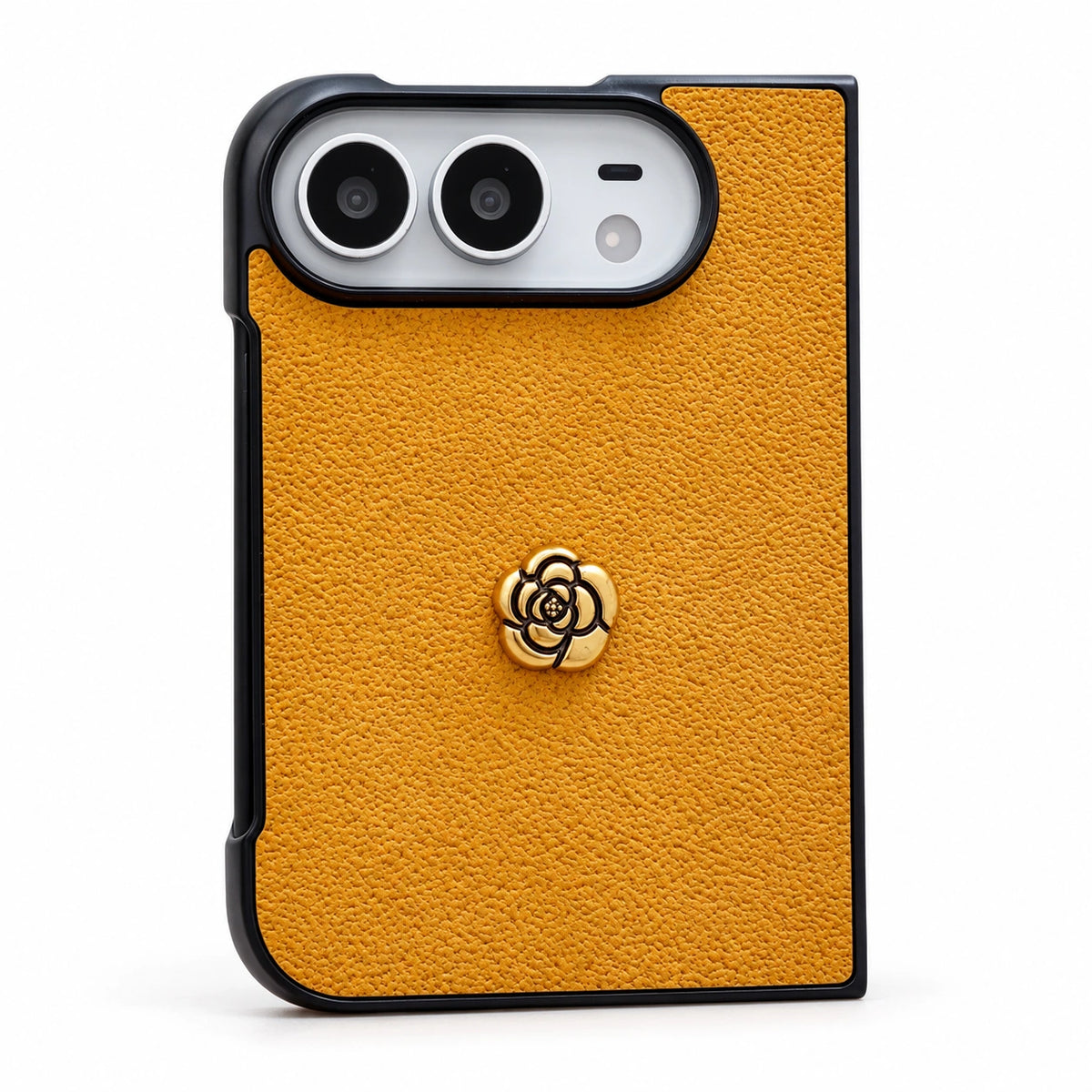 Camellia Textured iPhone Duo Case in Yellow