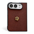 Camellia Textured iPhone Duo Case in Brown