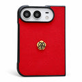 Camellia Textured iPhone Duo Case in Red