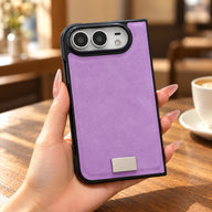 Suede-Feel Textured iPhone Duo Case, styled product photo 2