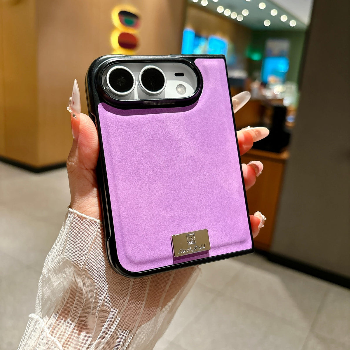 Suede-Feel Textured iPhone Duo Case - Original product photo 10
