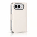 Stitched Folio iPhone Duo Case in White