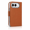 Stitched Folio iPhone Duo Case in Brown