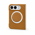 Ripple iPhone Duo Case with Optional Stand in Brown + Brown Stand