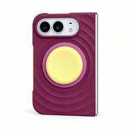 Ripple iPhone Duo Case with Optional Stand in Purple + Yellow Stand