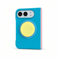 Ripple iPhone Duo Case with Optional Stand in Blue + Yellow Stand