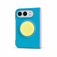 Ripple iPhone Duo Case with Optional Stand in Blue + Yellow Stand