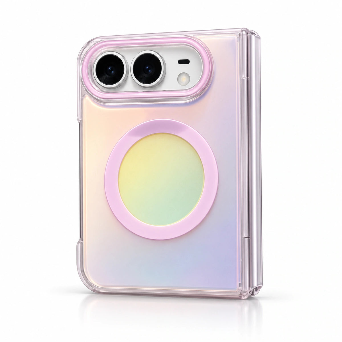 caseease pastel color block iPhone Duo case - Pink