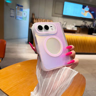 caseease pastel color block iPhone Duo case, product photo