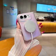 caseease pastel color block iPhone Duo case, product photo