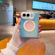 caseease pastel color block iPhone Duo case - Blue, product photo