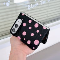 caseease pink polka dot iPhone Duo case, product photo