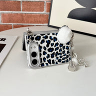 caseease leopard print iPhone Duo case, product photo