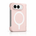 caseease solid color hinge-cover iPhone Duo case - Pink
