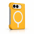 caseease solid color hinge-cover iPhone Duo case - Yellow