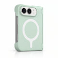 caseease solid color hinge-cover iPhone Duo case - Mint Green