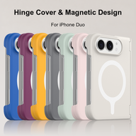 caseease solid color hinge-cover iPhone Duo case, product photo