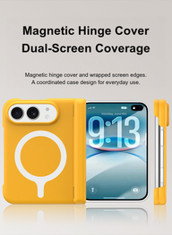 caseease solid color hinge-cover iPhone Duo case, product photo