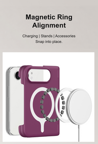 caseease solid color hinge-cover iPhone Duo case, product photo