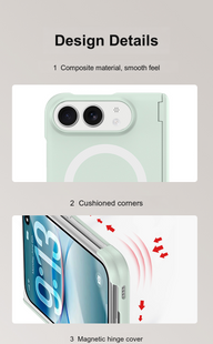 caseease solid color hinge-cover iPhone Duo case, product photo
