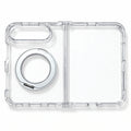 caseease clear rotating ring stand iPhone Duo case - Silver