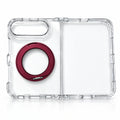 caseease clear rotating ring stand iPhone Duo case - Cherry Red