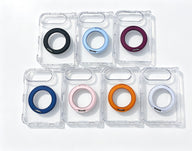 caseease clear rotating ring stand iPhone Duo case, product photo