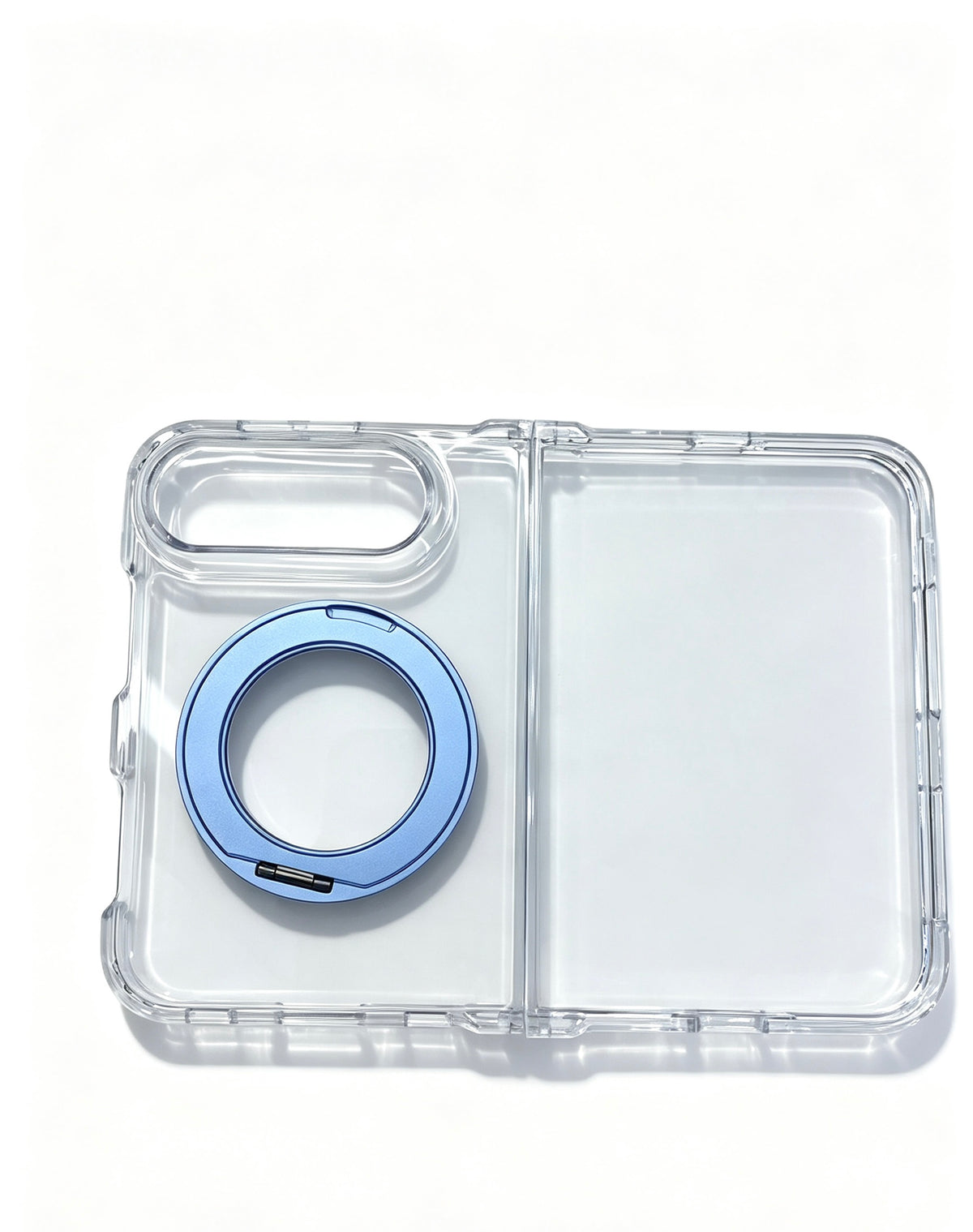 caseease clear rotating ring stand iPhone Duo case, product photo