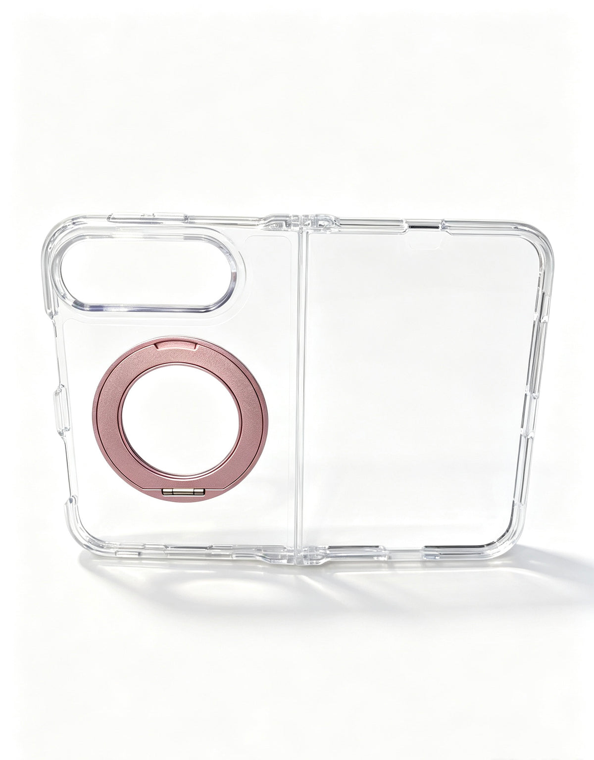 caseease clear rotating ring stand iPhone Duo case, product photo