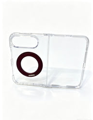 caseease clear rotating ring stand iPhone Duo case, product photo