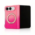 caseease ribbed two-tone ring stand iPhone Duo case - Pink Rose