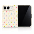 caseease colorful hearts and dots iPhone Duo case - White - Colorful Dots