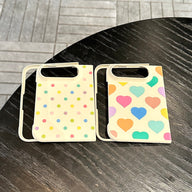 caseease colorful hearts and dots iPhone Duo case, product photo