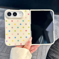 caseease colorful hearts and dots iPhone Duo case - White, product photo