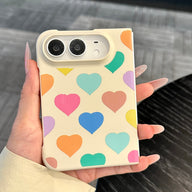 caseease colorful hearts and dots iPhone Duo case, product photo
