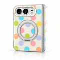 caseease polka dot ring stand iPhone Duo case - Colorful Dots