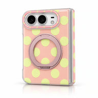 caseease polka dot ring stand iPhone Duo case - Yellow Dots