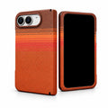 caseease carbon-texture iPhone Duo case with frame - Orange - Screen Protector Frame
