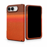 caseease carbon-texture iPhone Duo case with frame - Orange - Screen Protector Frame
