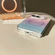 caseease pastel ripple gradient iPhone Duo case, product photo