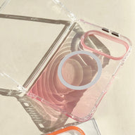 caseease pastel ripple gradient iPhone Duo case, product photo