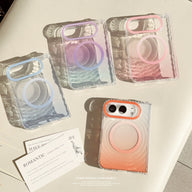 caseease pastel ripple gradient iPhone Duo case, product photo