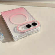 caseease pastel ripple gradient iPhone Duo case, product photo
