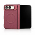 caseease leather-texture iPhone Duo case - Burgundy